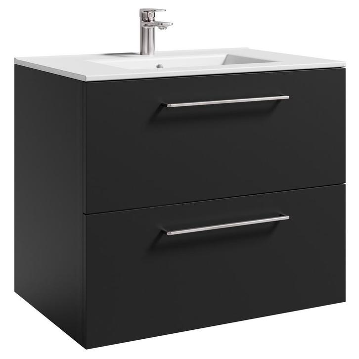 Badkamermeubel Lana 80 x 46 cm Antraciet Badmeubel, Huis en Inrichting, Badkamer | Badkamermeubels, Nieuw, Wastafelkast, Verzenden