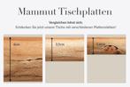 Massief houten eettafel MAMMUT NATURE 200cm acaciaboom rand, Nieuw, Ophalen of Verzenden