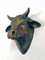 Vanessa Bonino - sculptuur, Bull - bronze effect - 21 cm -, Antiek en Kunst