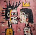 Eric Brumette - KISS ME LIKE BASQUIAT 36 - Toile L, Antiek en Kunst