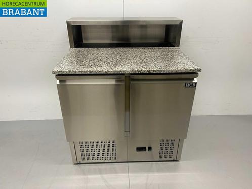 RVS Pizzawerkbank Pizzatafel Saladette 90 cm 230V Horeca, Zakelijke goederen, Horeca | Keukenapparatuur, Nieuw in verpakking, Ophalen of Verzenden