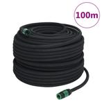 vidaXL Druppelslang 0,6 100 m rubber zwart, Tuin en Terras, Tuinslangen, Verzenden, Nieuw
