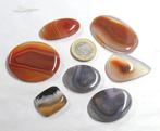 Grote partij agaten 100% natuurlijk Cabochon- 76.4 g - (7), Verzamelen, Mineralen en Fossielen