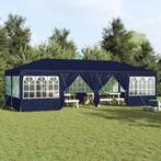 vidaXL Partytent met 12 Zijwanden Blauw 8x4 m PE, Tuin en Terras, Partytenten, Verzenden, Nieuw, Partytent