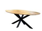 ACTIE! Eettafel Duin | Mangohout | 160 - 240 cm | Spinpoot, Nieuw, Overige houtsoorten, Vijf personen of meer, 150 tot 200 cm