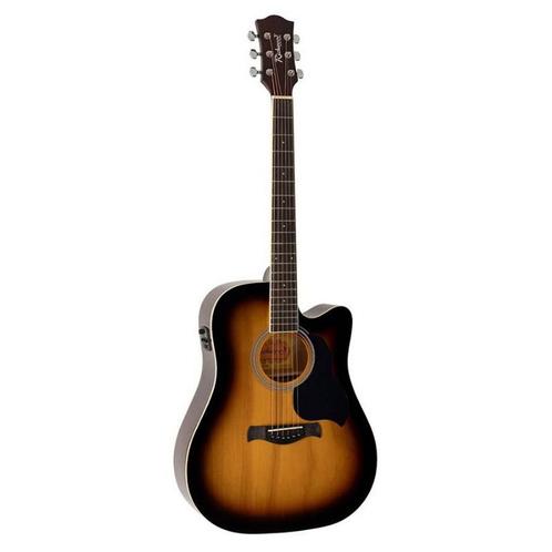 Richwood RD-12-CESB sunburst semi akoestische western gitaar, Muziek en Instrumenten, Snaarinstrumenten | Gitaren | Akoestisch