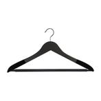 Hanger black Helena 44 cm Flock 1 cm dik met bar