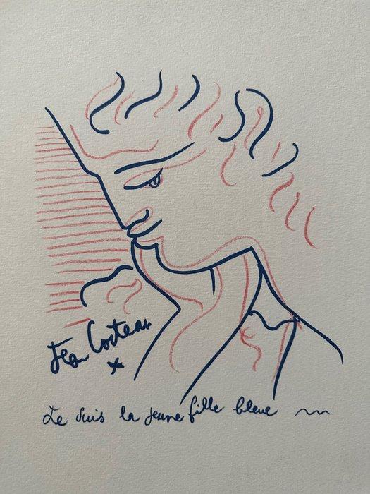 Jean Cocteau (1889-1963) - Je suis la jeune fille bleue, Antiek en Kunst, Antiek | Overige Antiek