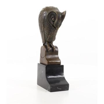 BRONZEN BEELD VAN EEN ART DECO UIL (Beeldjes - Decoratie) beschikbaar voor biedingen
