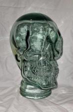 sculptuur, Vintage etalagehoofd skull - 27 cm - Glas