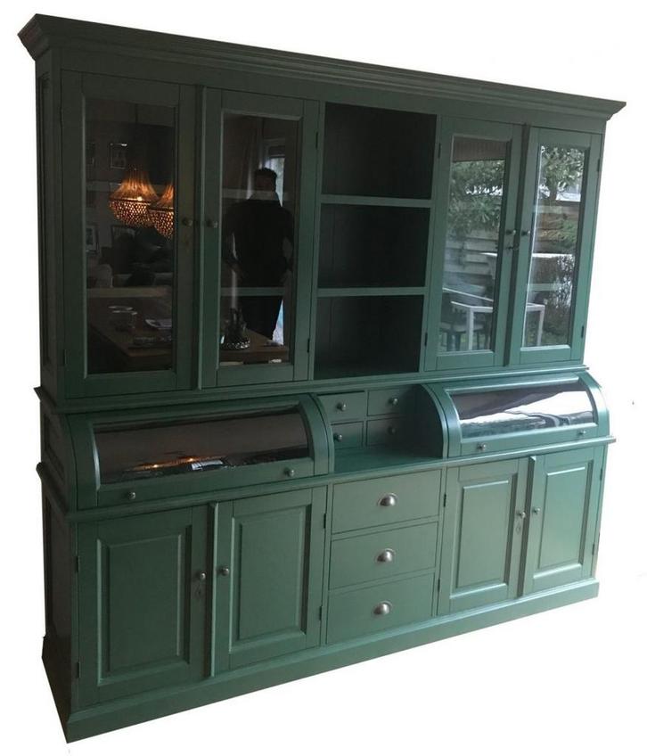 Buffetkast Bastiaan mosgroen 230cm, Huis en Inrichting, Kasten | Buffetkasten, Ophalen of Verzenden