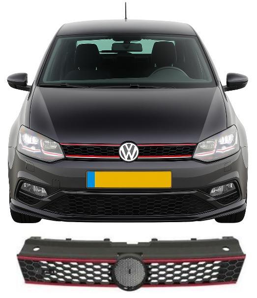 Grill | Volkswagen | Polo 6C | 2014-2017 | GTI-Look | zwart, Auto-onderdelen, Carrosserie en Plaatwerk, Nieuw, Volkswagen, Verzenden
