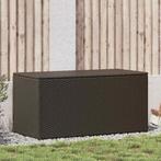 vidaXL Tuinbox 100x50x50 cm poly rattan bruin, Verzenden, Nieuw