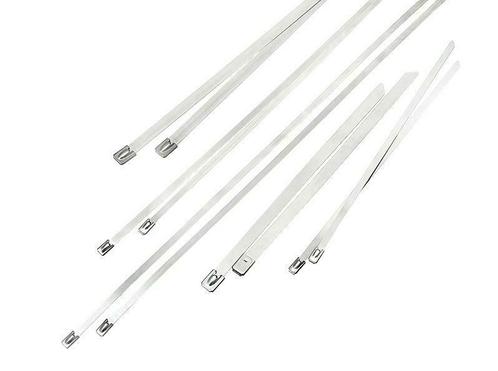Metalen RVS Tie Wrap - 4,6 x 600 mm - 100 stuks, Doe-het-zelf en Verbouw, Overige Doe-het-zelf en Verbouw, Nieuw, Ophalen of Verzenden