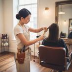 Riemholster voor Kappersschaar – Bruin Kunstleer –, Ophalen of Verzenden, Nieuw