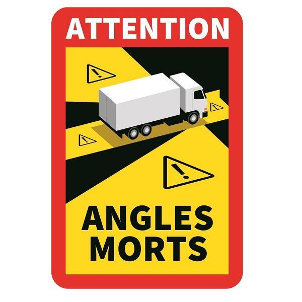 Sticker dodehoek / dode hoek sticker Vrachtwagen, Caravans en Kamperen, Caravan accessoires, Nieuw, Ophalen of Verzenden