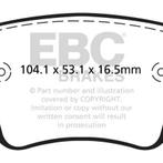 EBC 15-21 Volkswagen GTi 2.0 Turbo Yellowstuff Rear Brake, Ophalen of Verzenden, Nieuw