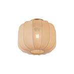 Japandi plafondlamp goud met beige kap - Pluni, Nieuw, Overige materialen, Japandi