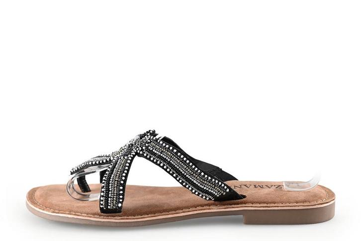 Lazamani Slippers in maat 39 Zwart | 10% extra korting, Kleding | Dames, Schoenen, Zwart, Zo goed als nieuw, Slippers, Verzenden
