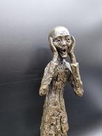 Beeld, Special: The Scream in Bronze 38cm - 38 cm - Brons,, Antiek en Kunst