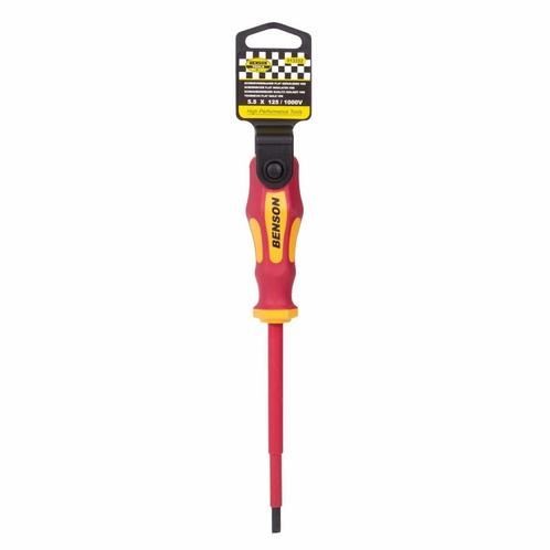 Benson Platte schroevendraaier - geïsoleerd VDE - 5.5 x 1.., Doe-het-zelf en Verbouw, Gereedschap | Handgereedschap, Nieuw, Ophalen of Verzenden