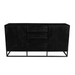 Dressoir Mangohout Brendon 210 cm, Verzenden, Nieuw, 200 cm of meer, Industriële meubels