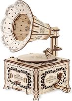 Eco Wood 3D Houten Grammofoon DIY Modelbouw (Recreatie), Verzenden, Nieuw