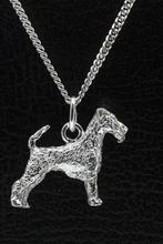 Zilveren Irish terrier ketting hanger - groot, Verzenden, Nieuw