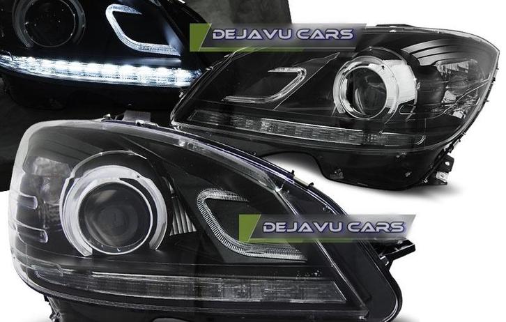 LED Bi Xenon Look Koplampen voor Mercedes Benz C-Klasse W204, Auto diversen, Tuning en Styling, Ophalen of Verzenden