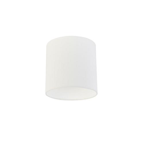 Stoffen lampenkap wit cilinder 20/20/20, Huis en Inrichting, Lampen | Lampenkappen, Minder dan 25 cm, Overige vormen, Wit, Nieuw