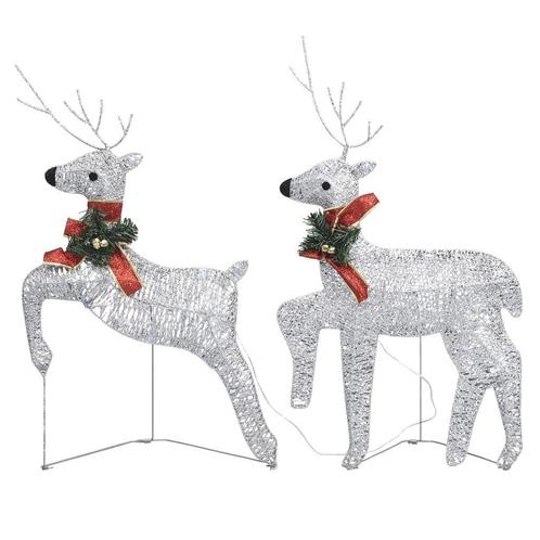 Kerstrendieren 2 stuks|Koudwit LED | Tweedekansje, Diversen, Kerst, Nieuw, Ophalen of Verzenden
