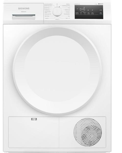 Siemens WT43H00MNL vrijstaand droger - Wit, Witgoed en Apparatuur, Wasdrogers, 8 tot 10 kg, Nieuw, Overige typen, Voorlader, Energieklasse A of zuiniger