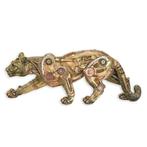 A RESIN STEAMPUNK FIGURINE OF A PANTHER (Interieur), Antiek en Kunst, Verzenden