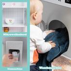 COSTWAY Kinderkeuken met accessoires, 3-in-1 houten kinderke, Verzenden, Zo goed als nieuw