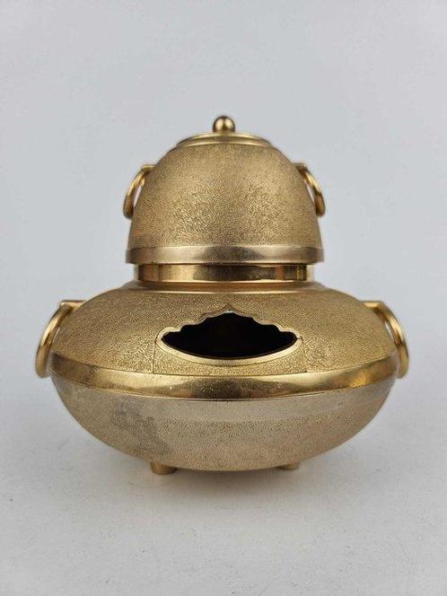Waterkoker op standaard en brander (2) - Verguld brons, Antiek en Kunst, Antiek | Overige Antiek