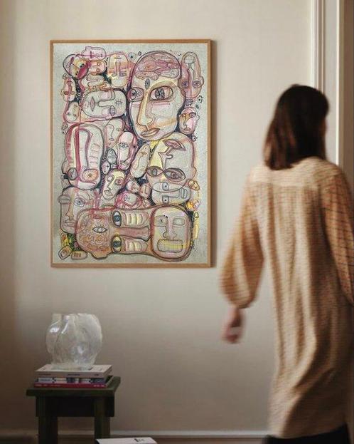 tsahoiko - “Ancestors #2” duy XL, Antiek en Kunst, Kunst | Schilderijen | Modern