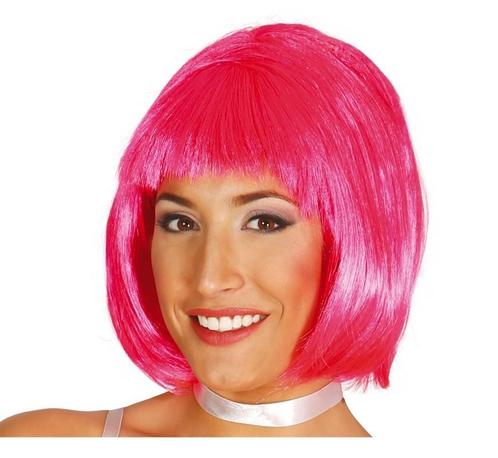 Neon Roze Bob Pony, Hobby en Vrije tijd, Feestartikelen, Nieuw, Verzenden