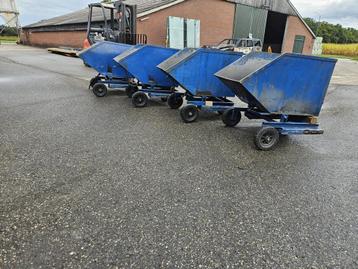 Kiepbak kantelbak spanenbak heftruck 250 liter beschikbaar voor biedingen