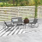 TRUUSK 4-delige Tuinset, 2 Fauteuils, 2-zitsbank, Tafel Met, Verzenden, Nieuw