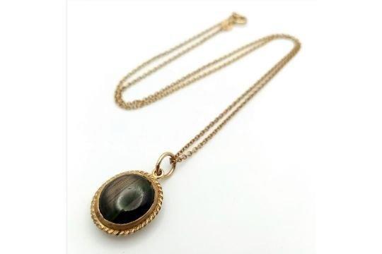 Zonder minimumprijs - 2-delige sieradenset - 9 kt. Geel goud, Sieraden, Tassen en Uiterlijk, Antieke sieraden