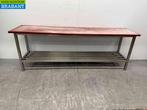 RVS Snijtafel Polyethyleen PE 242 x 60 x 85.5 cm Horeca, Zakelijke goederen, Horeca | Keukenapparatuur, Ophalen of Verzenden, Gebruikt