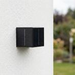 LED Cube Wandlamp op Solar | 1 Watt | Schemersensor, Huis en Inrichting, Lampen | Wandlampen, Ophalen of Verzenden, Nieuw, Kunststof