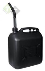 Jerrycan Zwart, 20 Liter, Kunststof, Brandstof Jerrycan, Ben, Auto diversen, Overige Auto diversen, Ophalen of Verzenden