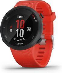 Garmin Forerunner 45 zwart met een rode siliconen polsband, Telecommunicatie, Mobiele telefoons | Toebehoren en Onderdelen, Zo goed als nieuw