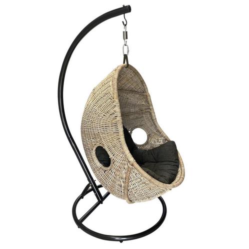 Xenos hangstoel naturel rotan, Tuin en Terras, Tuinstoelen, Nieuw, Ophalen of Verzenden