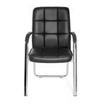 Vergaderstoel | Met Armleuning | Kunstleder | Zwart | Borne, Huis en Inrichting, Verzenden, Nieuw