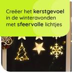 Kerstverlichting Raam Kerstboom, Sneeuwvlokken, Sterren -, Verzenden, Nieuw