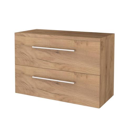 Badmeubelset BWS Salt 100x46cm Met Grepen 2 Lades Met, Doe-het-zelf en Verbouw, Sanitair, Bad, Nieuw, Chroom, Ophalen of Verzenden