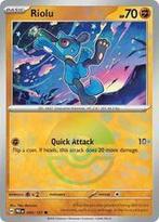 Riolu 050/131 Pokeball Prismatic Evolutions, Ophalen of Verzenden, Nieuw, Losse kaart, Foil