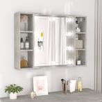 vidaXL Spiegelkast met LED-verlichting 76x15x55 cm, Huis en Inrichting, Kasten | Overige, Verzenden, Nieuw